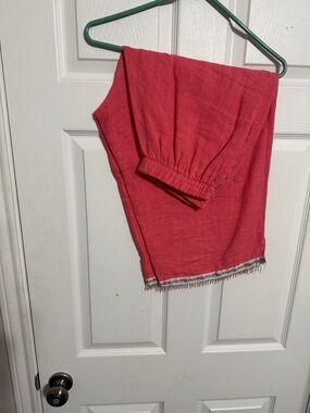 Brenda's Coral Pink Lightweight Pants - XL